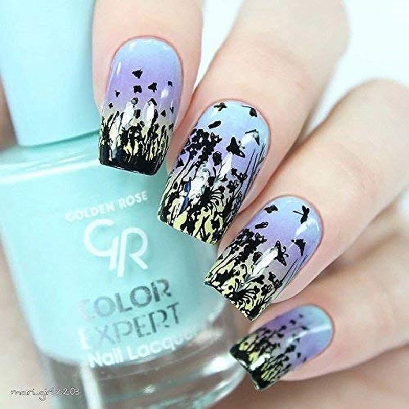 Whats Up Nails - Spring Stamping Plates 2 pack (B017, B045) for Nail Art Design