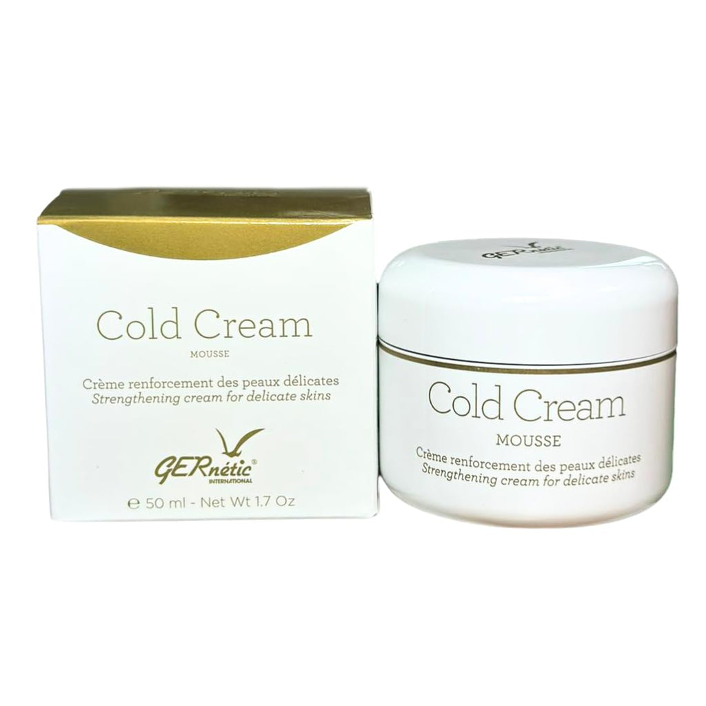 Gernetic Cold Cream Mousse, Strengthening Daily Face Moisturizer for Delicate Sensitive Skin, Lightweight Texture, 50ml/ 1.7 oz