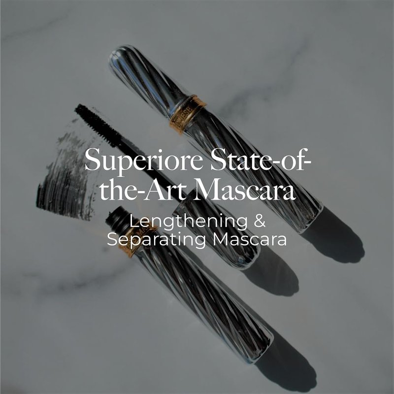 Borghese Superiore Mascara - Thickening, Conditioning & Lengthening Formula | Smudge-Free, Black, Sensitive Eyes