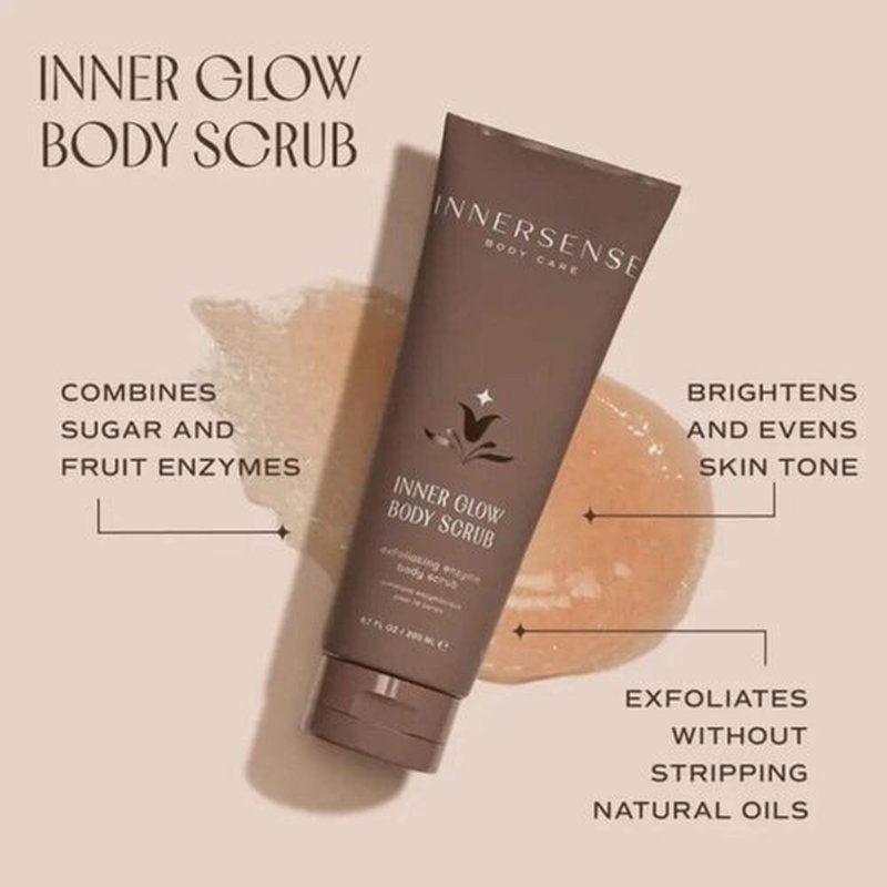 Innersense Organic Beauty - Inner Glow Body Scrub | Non-Toxic Exfoliating Enzyme Formula (6.7 fl oz)