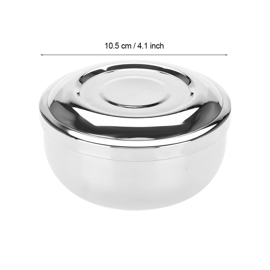Semme Shaving Bowl For Men, Men Stainless Steel Shaving Soap Bowl with Lid,Shaving Soap Bowl,Shaving Mug Container,Easier to Lather,Fits Most Soaps