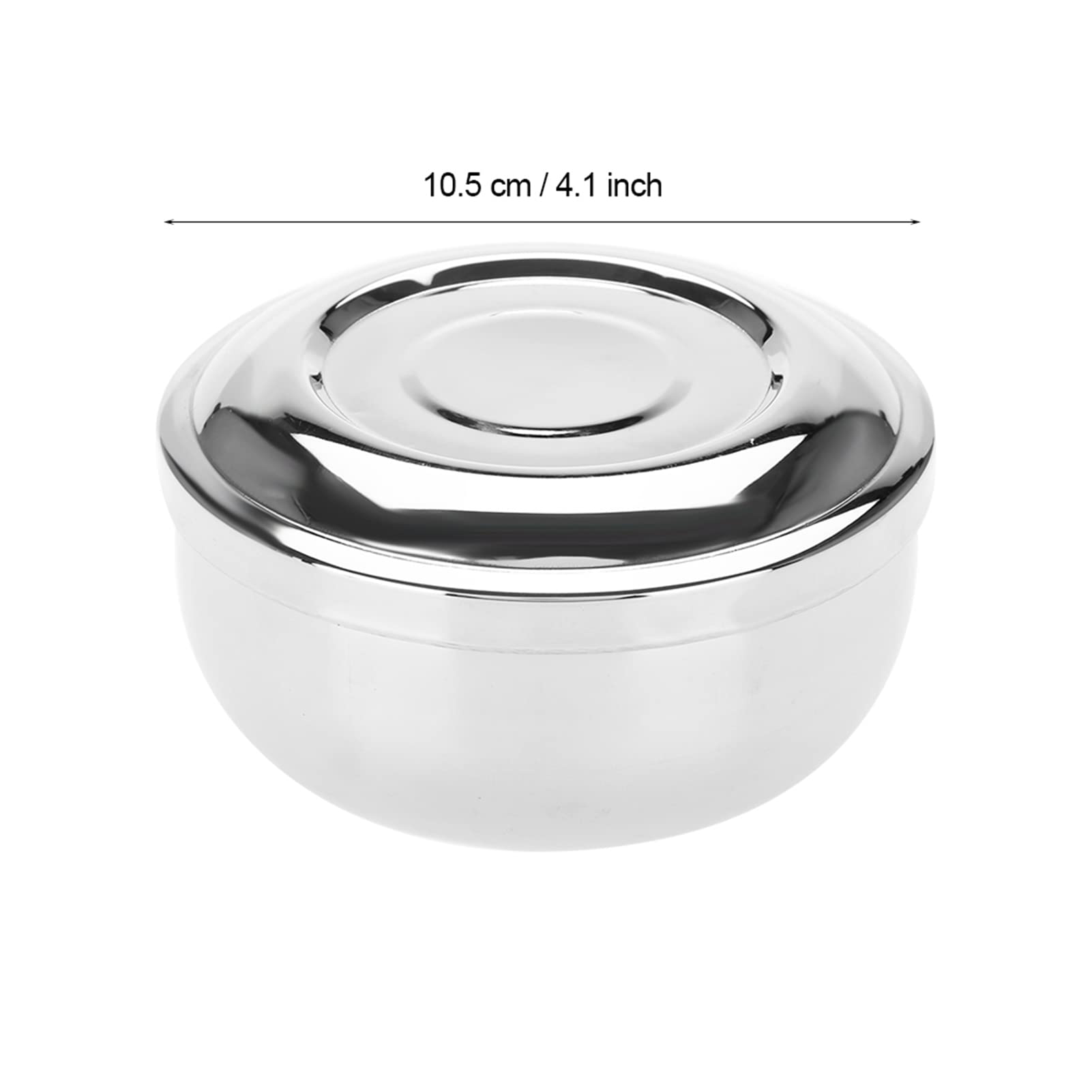 Semme Shaving Bowl For Men, Men Stainless Steel Shaving Soap Bowl with Lid,Shaving Soap Bowl,Shaving Mug Container,Easier to Lather,Fits Most Soaps