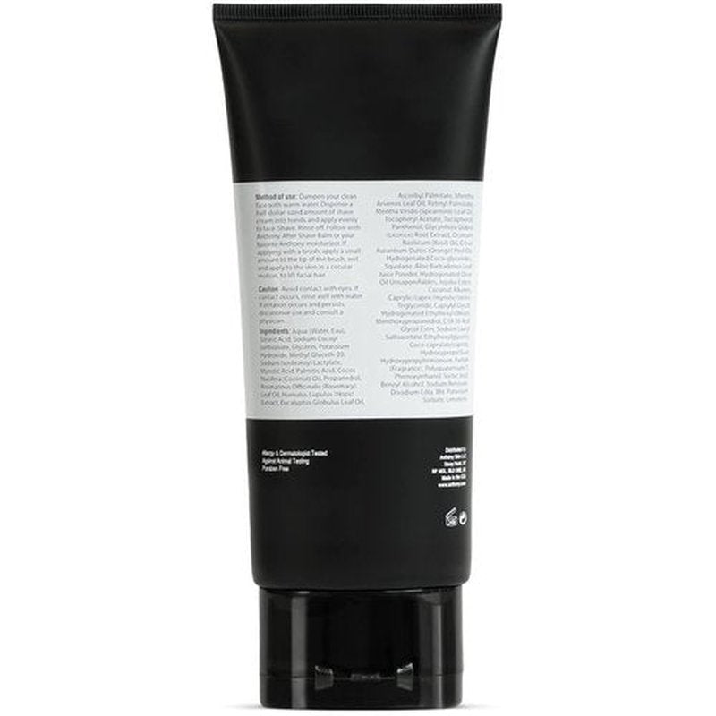 Anthony Shaving Cream for Sensitive Skin - Squalane & Eucalyptus | Soothes & Refreshes, 6 Fl Oz