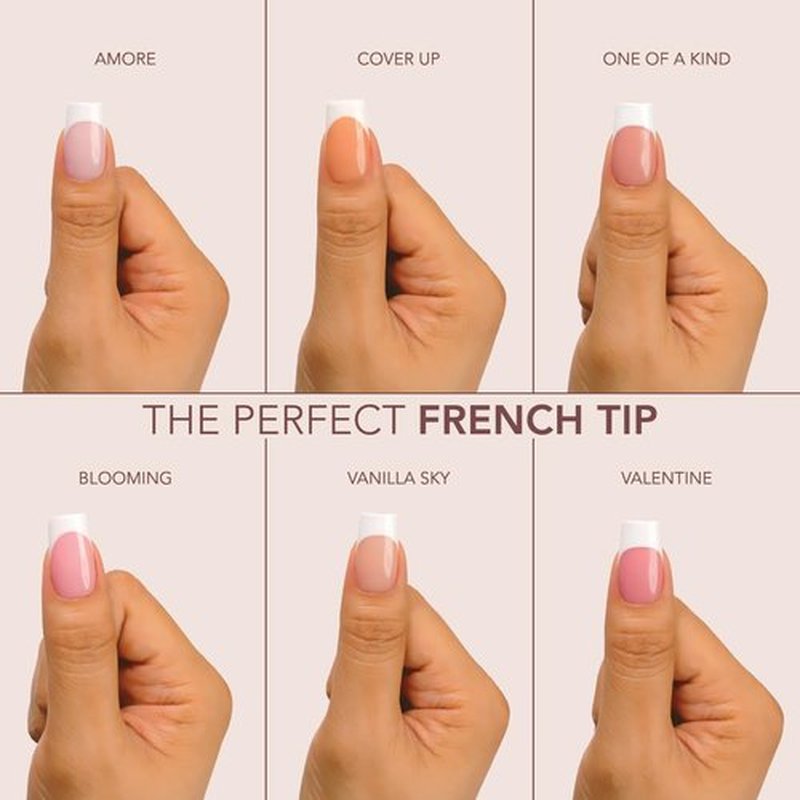 Kiara Sky Short Square Cover Gelly Tips | Soak Off Pre-Shaped Soft Gel Nail Extensions | Amore