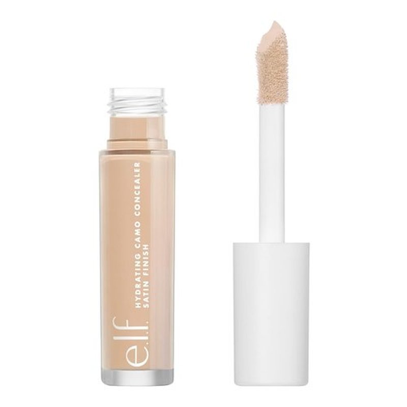 e.l.f. Hydrating Camo Concealer - Full-Coverage Satin Finish for Blemishes & Under-Eye Circles | Vegan, Medium Peach