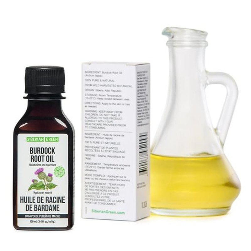 Siberian Burdock Root Oil 100ml for Hair Care Skin Care