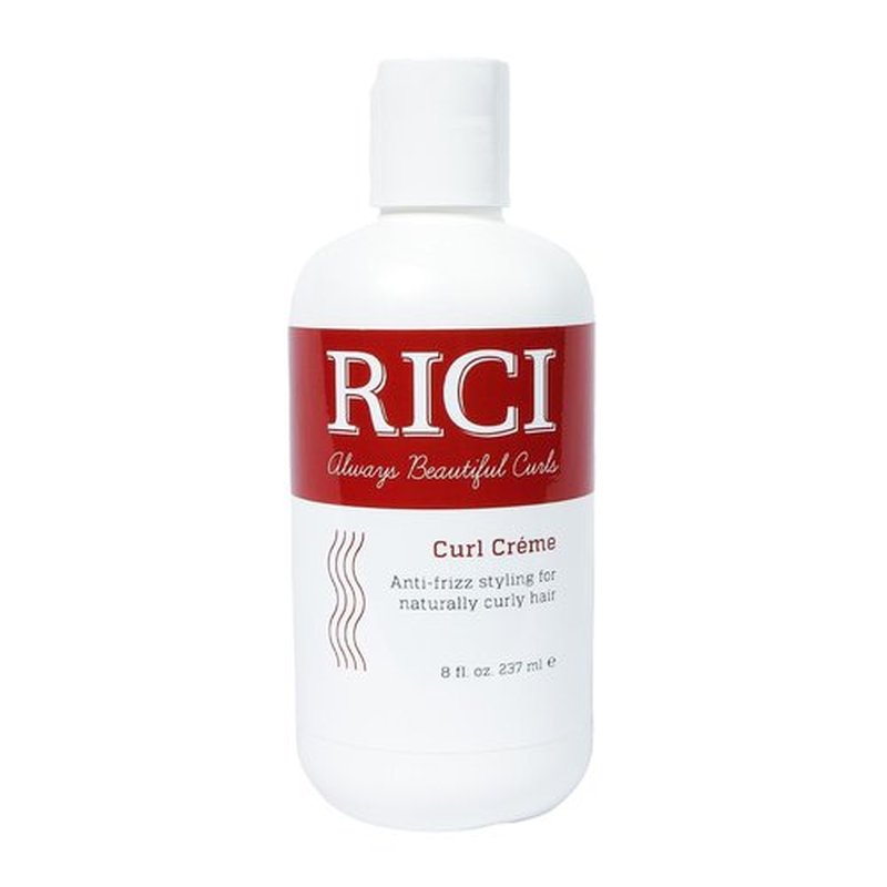 RICI Curl Creme - Anti-Frizz Styling Cream for Naturally Curly Hair | 8 Fl Oz Size