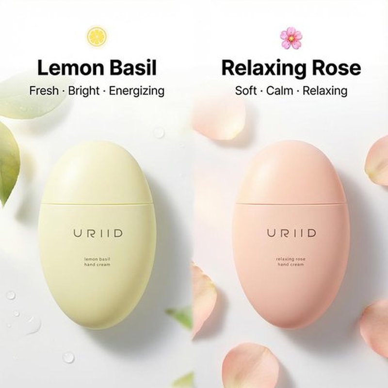 2-in-1 Hand Cream Set by [Brand Name] - Nourishing Lemon Basil & Relaxing Rose | 1.76 oz Each
