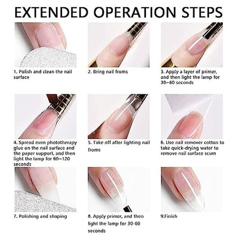 Nail Builder Gel Lofuanna 56g Led/uv White Hard/Builder Gel for Nails Self-leveling Formula Nail Gel Builder with Nail Art Brush Nail File Nail Forms Nail Strengthen Gel Nail Art Manicure Set for Strengthening Natural Nails and Sculpting Nail Extension at