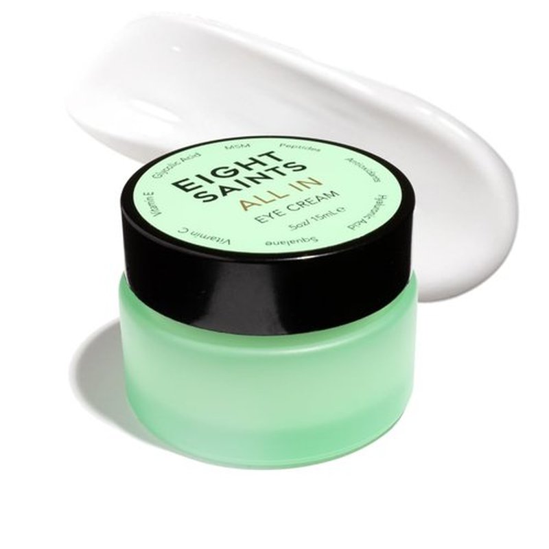 Eight Saints All-In Eye Cream - Natural Anti-Aging Treatment for Puffiness & Dark Circles | 0.5 Oz