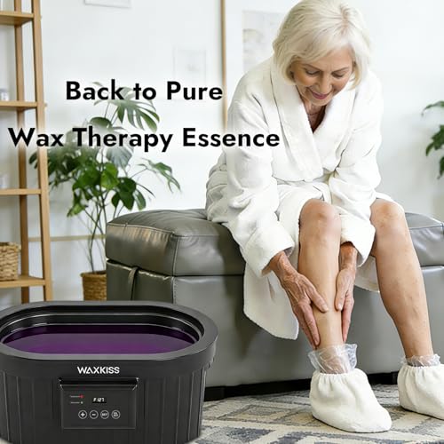 Paraffin Wax Machine for Hand and Feet, Waxkiss 5000ml Paraffin Bath with Lavender Paraffin Wax Warmer for Professional Spa & Arthritis Treatment At Home
