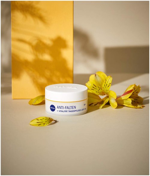 NIVEA Anti-Wrinkle + Revitalizing 55+ Day Cream for Mature Skin – 50 ml – Deeply Nourishing Moisturizer with Argan Oil & Calcium for Firmer, Smoother, Vital-Looking Skin