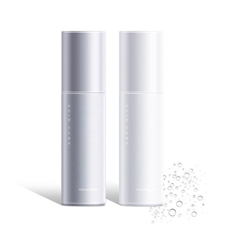 2PCS Makeup Setting Spray Set for Face, Weightless Long Lasting Waterproof Fixing Makeup Setting Face Spray, Smudge-proof, Hydrating & Refreshing Setting Spray Makeup(E)