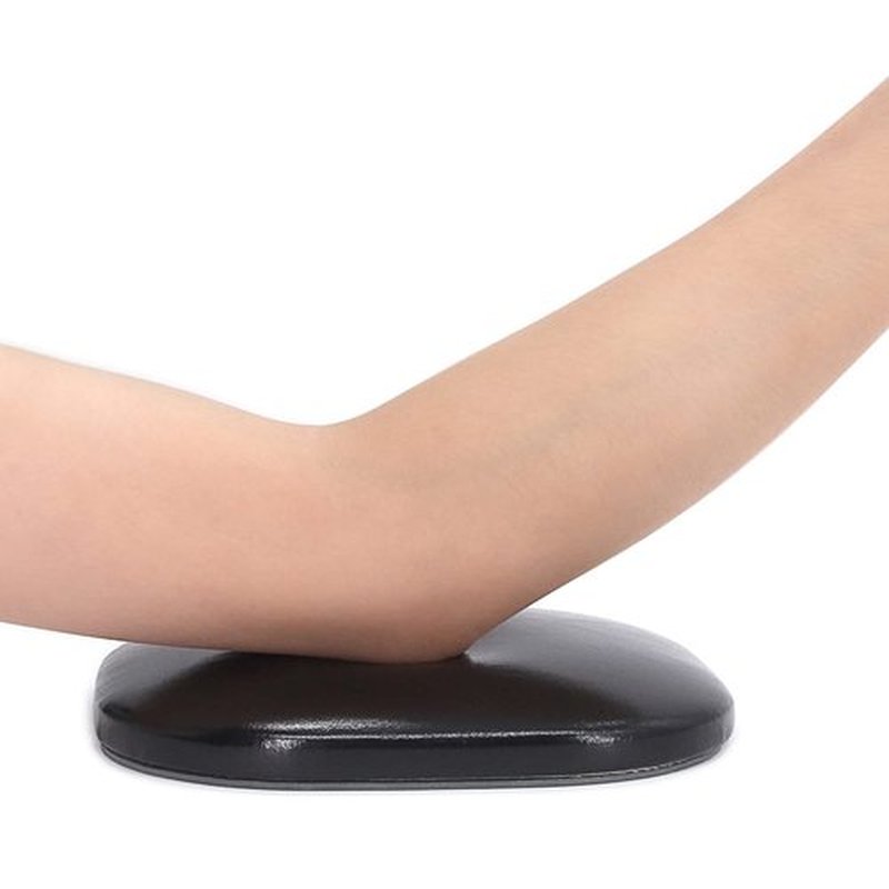 Elbow Rest Pad for Nails,Nail Arm Rest Cushion Elbow Support,Soft Nail Hand Rest Stand with Non-Slip Pad,Manicure Table Pad for Nail Technician Office Home (Black)