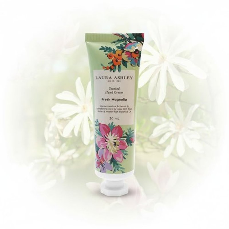 Laura Ashley Hand Cream Set - 7-Piece Moisturizing Lotion Collection for Dry Skin | Travel Size 30ml