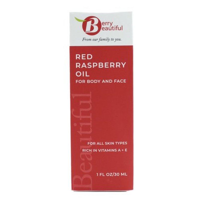 Berry Beautiful Pure Red Raspberry Seed Oil – 1 fl oz | Cold-Pressed, Unrefined, Extra Virgin | Grown and Pressed in Washington State