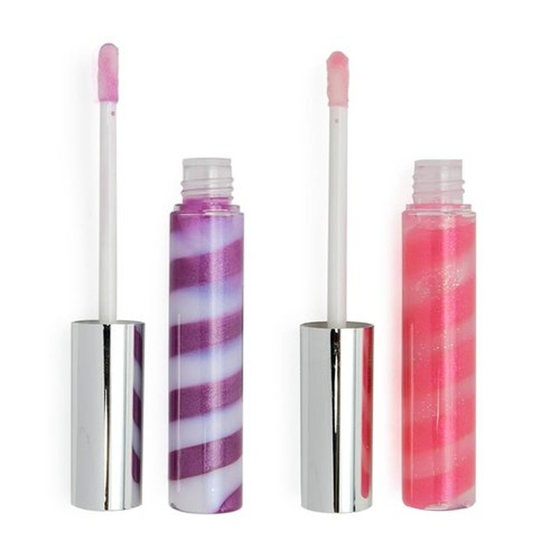 IBI Keychain Lip Glosses Set, Girls Party Favor Including 3Pcs Assorted Flavors Moisturizing Shimmer Lip Glosses for Kids and Teens Ages 5+