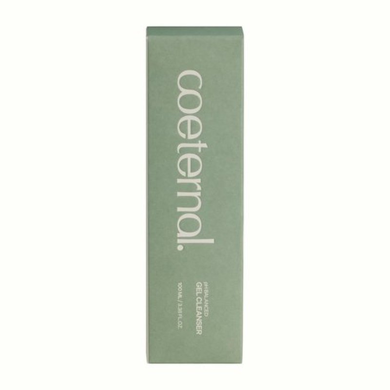 coeternal pH Balanced Gel Cleanser, Hydrating Korean Foaming Face Wash with Algae11 & Kelp Powder, Gentle Deep Cleanser for Oily or Sensitive Skin, Non-Comedogenic K-Beauty, 100ml / 3.38 fl.oz.