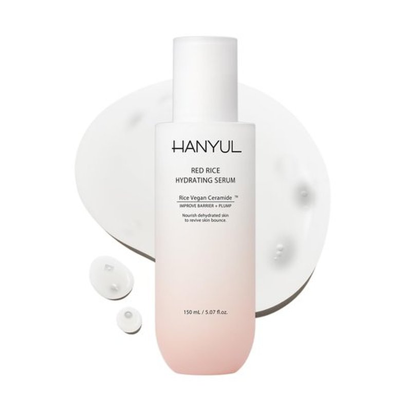 HANYUL Red Rice Hydrating Serum with Vegan Ceramide | Korean Skincare for Deep Hydration, Radiant Skin Glow, Firming & Barrier Support, Slow Aging 5.07 fl. oz.