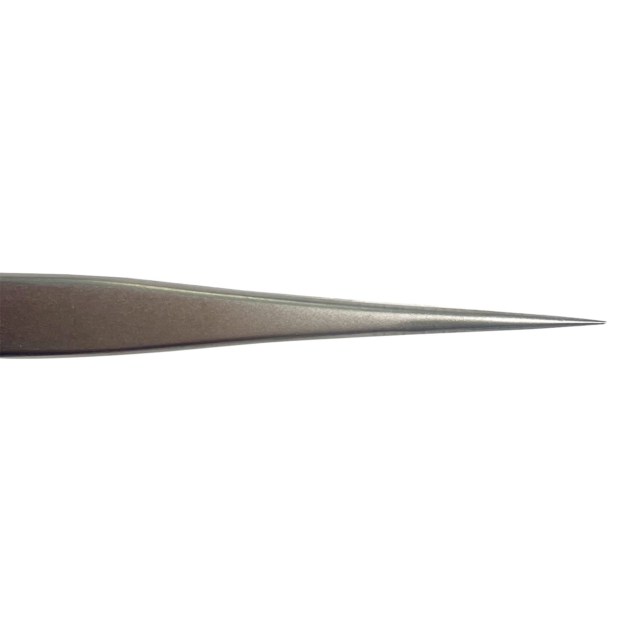 CHAZON TWEEZERS - Stainless Steel Straight Point Tweezers, Best Tweezers for Eyebrows, Facial Hair and Ingrown Hair