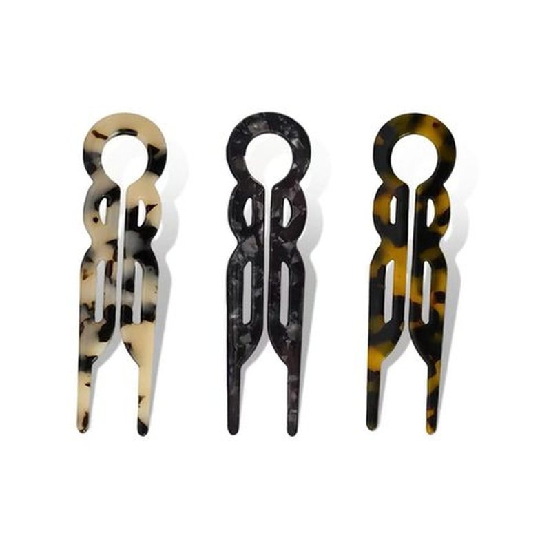 3PCS Prestige Hair Pin for Women, U-shaped Flat Clips, New French Hair Accessories HairPin, Strong Durable, Strong Hold Hair Fork for Women Buns, All Hair Styling Accessories Suitable (Medium 3.5in)
