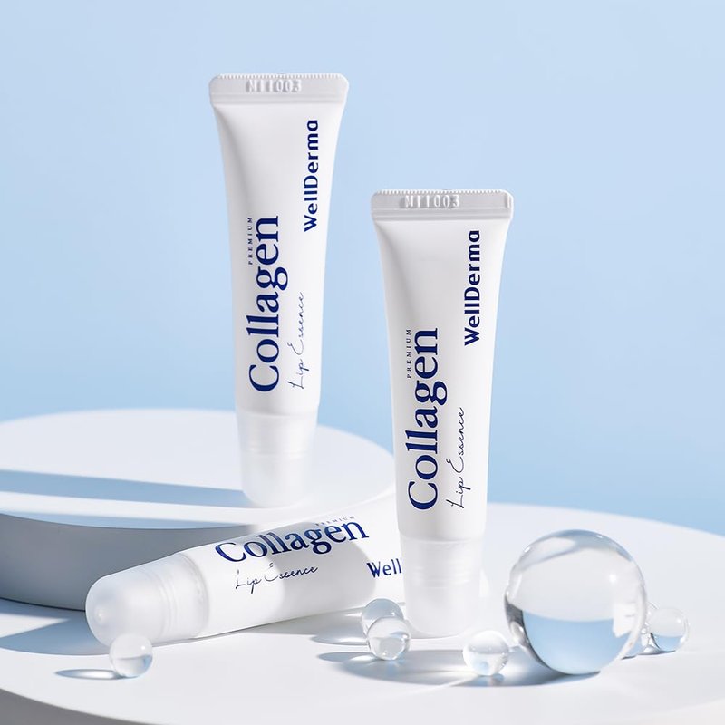 WELLDERMA Collagen Hydro Lip Essence - 2-Pack, 11mL Each | Smooth Glossy Finish with Collagen & Hyaluronic Complex