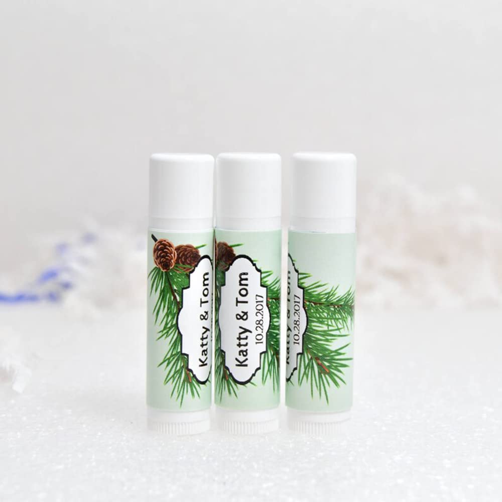 Custom Lip Gloss Balm Waterproof Stickers Labels, Personalized Chapstick Labels,Lip Gloss Labels Customize for Tubes (20 Pcs,45x52mm)