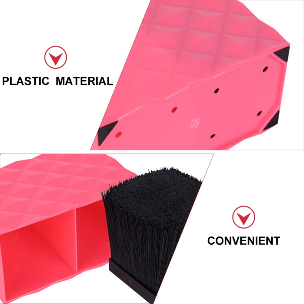 Uonlytech Hairdressing Scissor Holder Pink Haircut Tool Storage Box Barber Shears Organizer for Home Salon or Barbershop