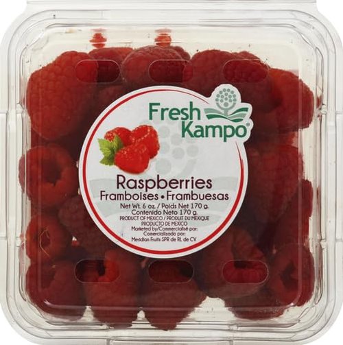 Red Raspberries - Fresh, Juicy Berries | 6 Oz Pack for Healthy Snacking