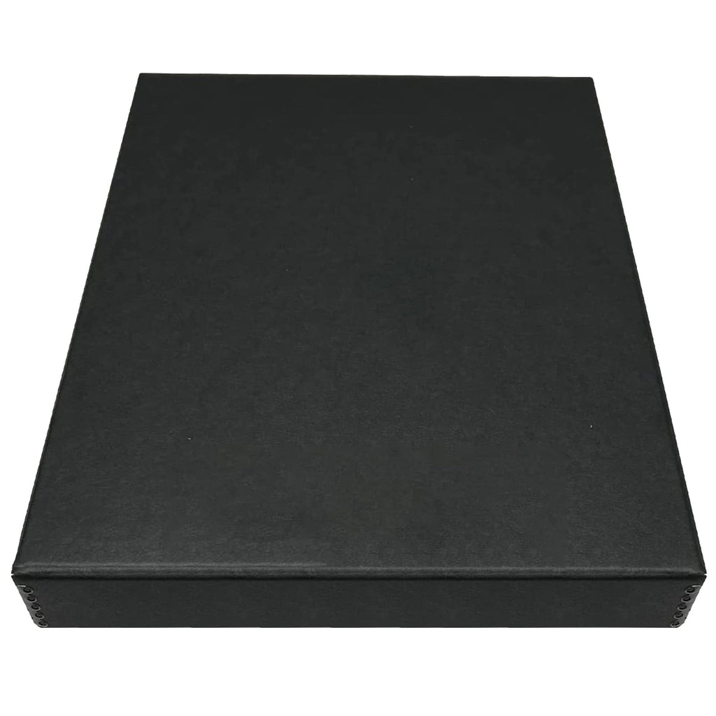 Golden State Art, Clamshell Archival Folio Storage Box 11x14 Inch, Black
