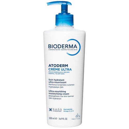 Bioderma Atoderm Ultra Cream - Hydrating Body Moisturizer for Normal to Dry Sensitive Skin