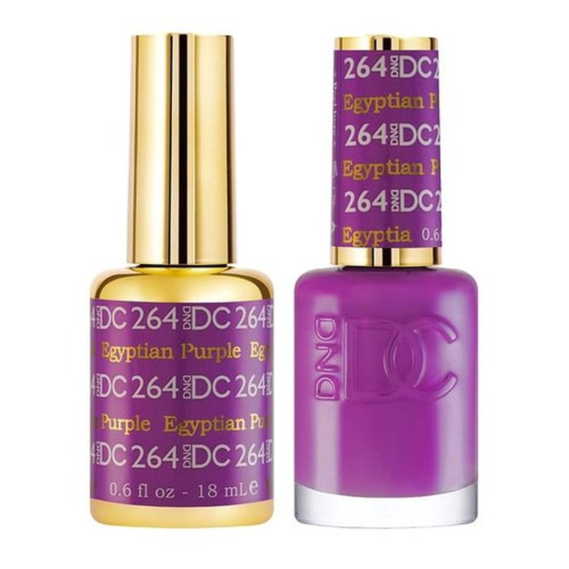 DND DC Gel Polish Set - Purple Collection | Chip-Free UV/LED Nail Lacquer Duo, 0.5 Fl Oz