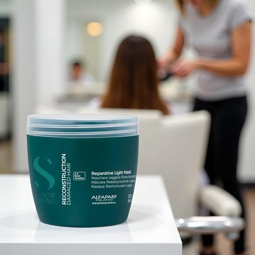 ALFAPARF MILANO Hair Mask | Semi Di Lino Reconstruction for Damaged Fine Hair - Color Safe & Vegan