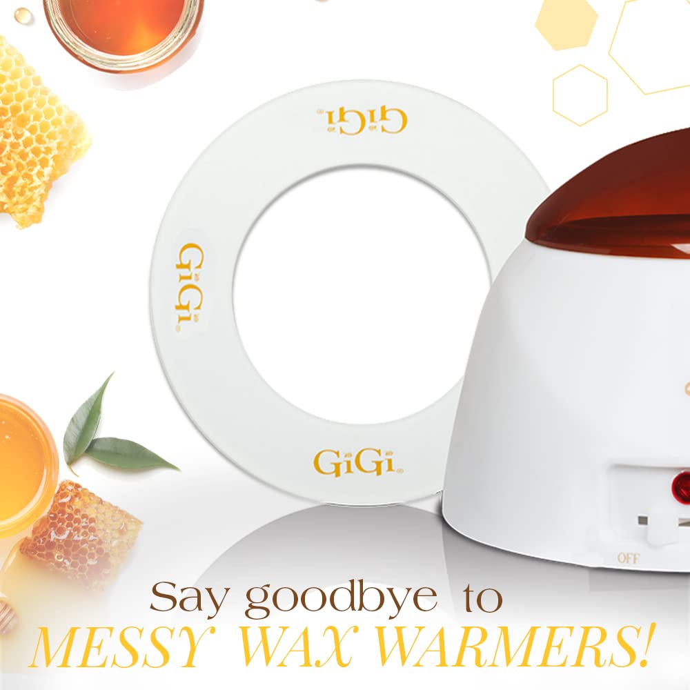 Gigi Wax Warmer Collars - Disposable Waxing Collars for 14 Oz Wax Warmer - No Mess Hair Removal Protection - Easy Cleanup for Salon & At-Home Use, 20 Pcs.