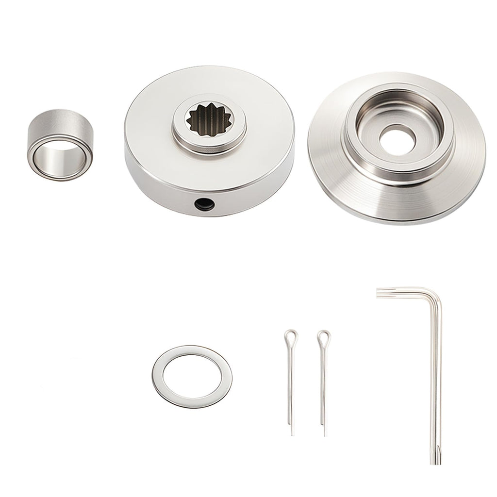 RianKarn Stainless Steel Brush Cutter Blade Adapter Kit for 225 & 230 Series Parts, C535000160 & C535000150, 11-Spline Straight Shaft, 20mm & 25mm Center Hole, Blade & Nut Not Included