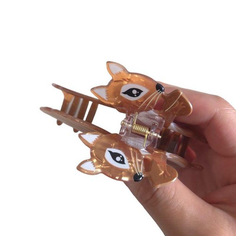 Novelty Squirrel Hair Clip,Acrylic Claw Clips,Hair Clips for Women