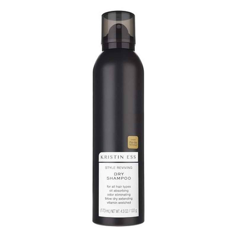 Kristin Ess Dry Shampoo Spray - 2-in-1 Home & Travel Size for Oily Hair | Absorbs Oil, Adds Volume, Fresh Pear Fragrance