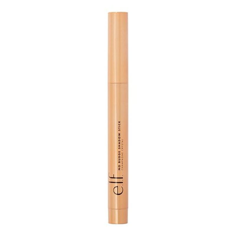 e.l.f. No Budge Shadow Stick - Long-Lasting Cream Eyeshadow in Champagne Crystal | High-Pigment & Vegan
