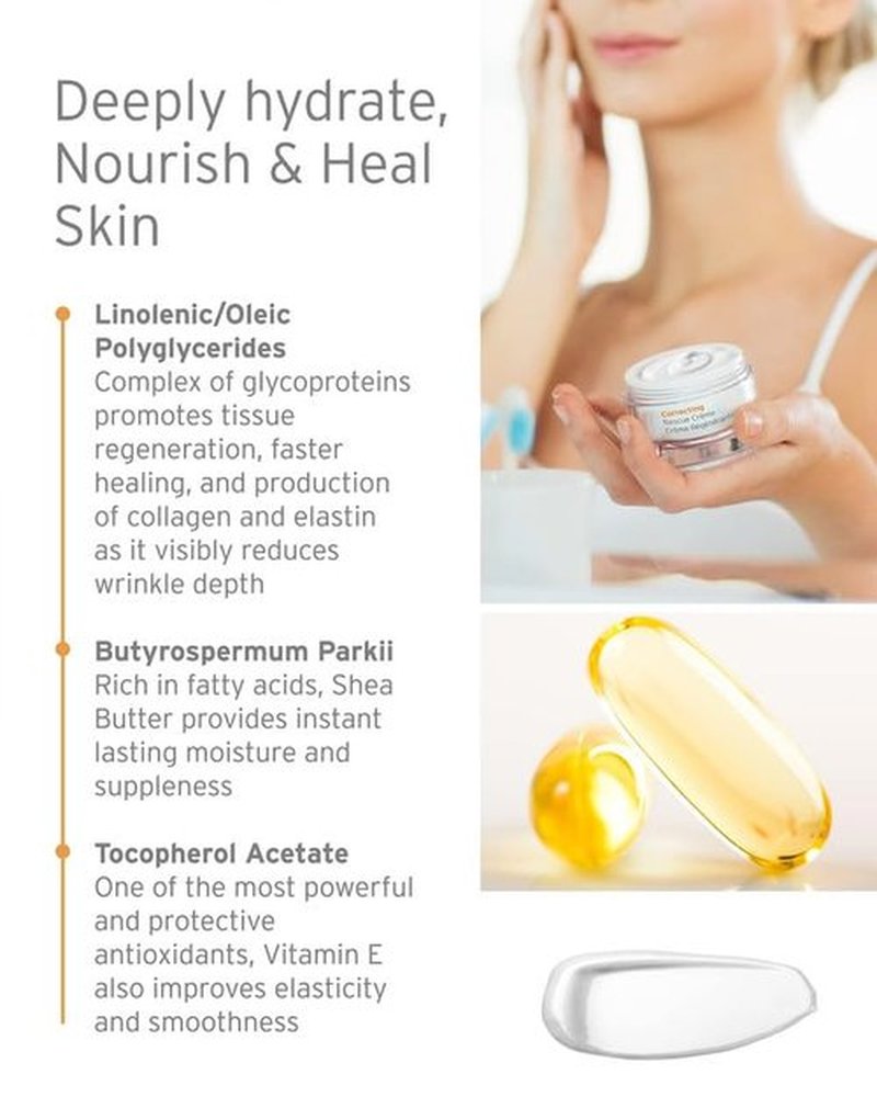 Kerstin Florian Rescue Creme - Hydrating Face Moisturizer for Dry Skin | Boosts Collagen & Reduces Wrinkles | 1.7 fl oz