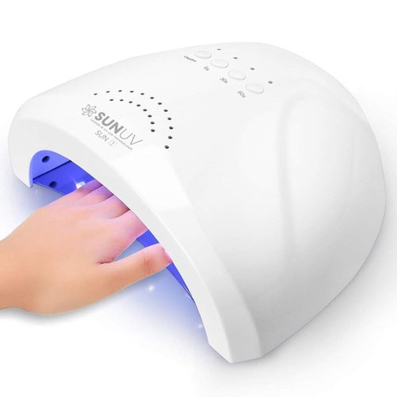 SUNUV UV LED Nail Lamp - Professional Gel Nail Dryer with 3 Timers | Stylish White Design