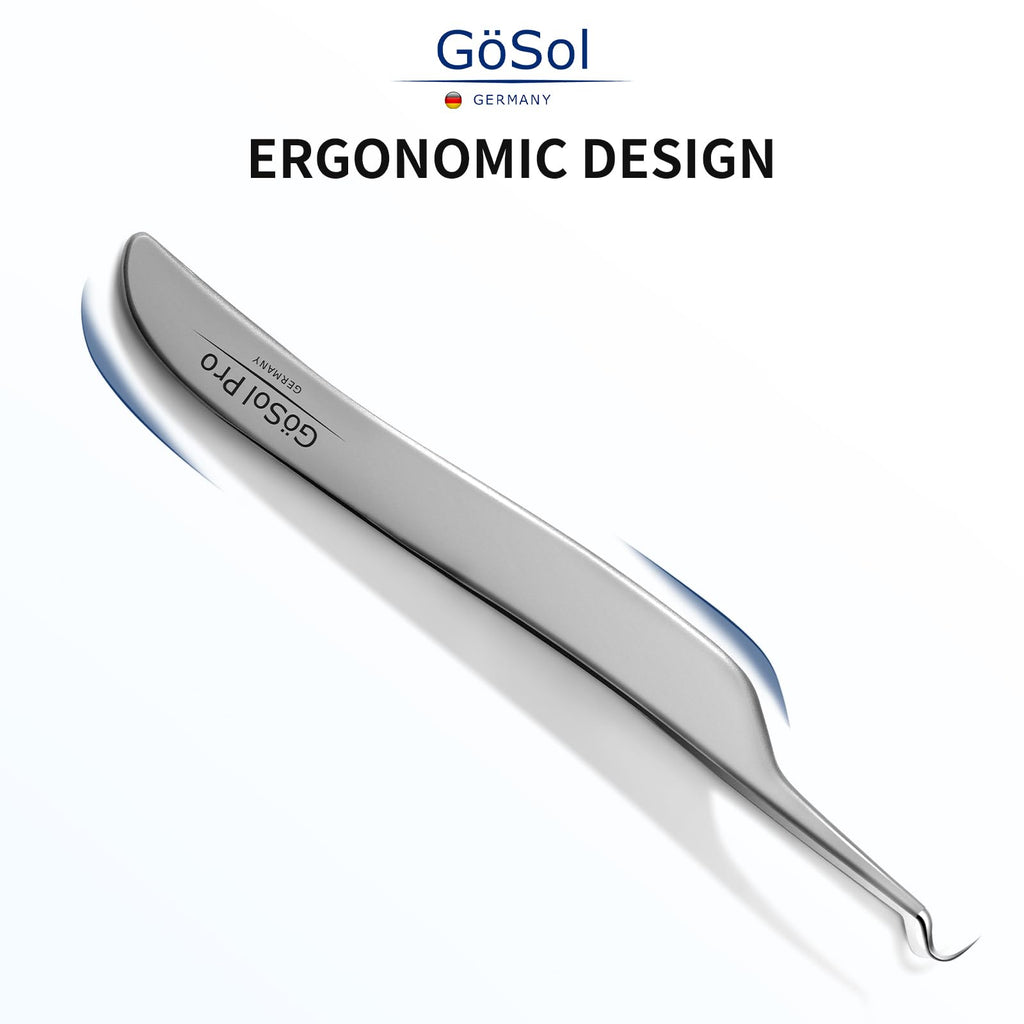 Pro Blackhead Tweezers for Nose & Face – Precision Acne, Skin impurities Removal Tool for Men & Women, Stainless Steel, Professional Curved Extraction Tweezers for Removing Whiteheads and pimples