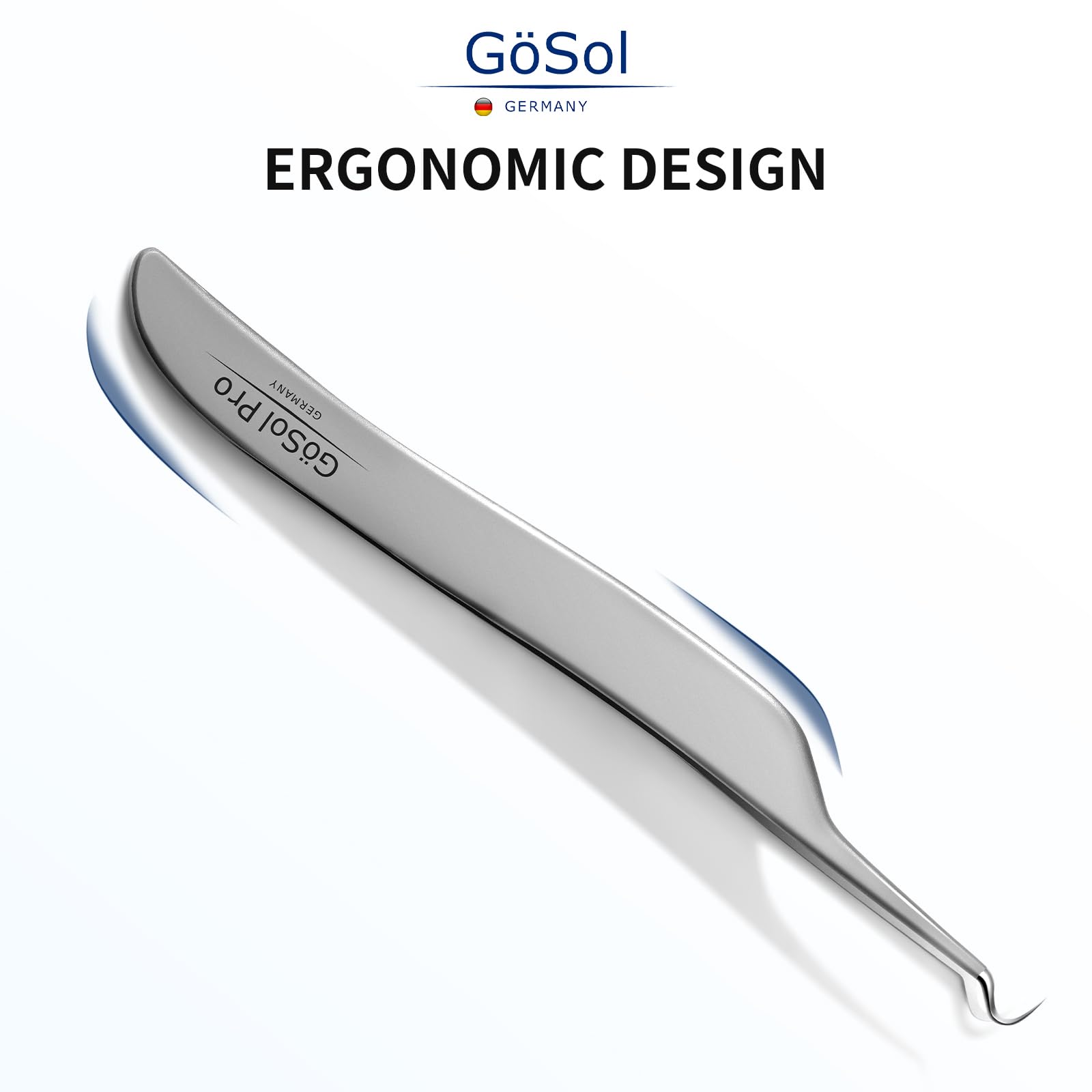 Pro Blackhead Tweezers for Nose & Face – Precision Acne, Skin impurities Removal Tool for Men & Women, Stainless Steel, Professional Curved Extraction Tweezers for Removing Whiteheads and pimples
