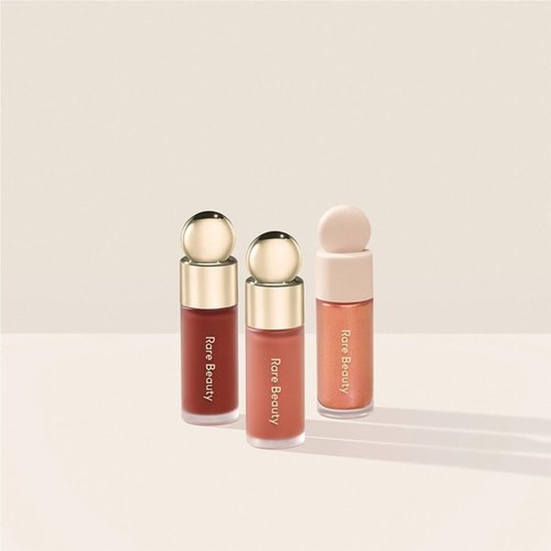 Rare Beauty Limited Edition Mini Blush & Luminize Trio - Beloved - Virtue - Enliven - New In Box