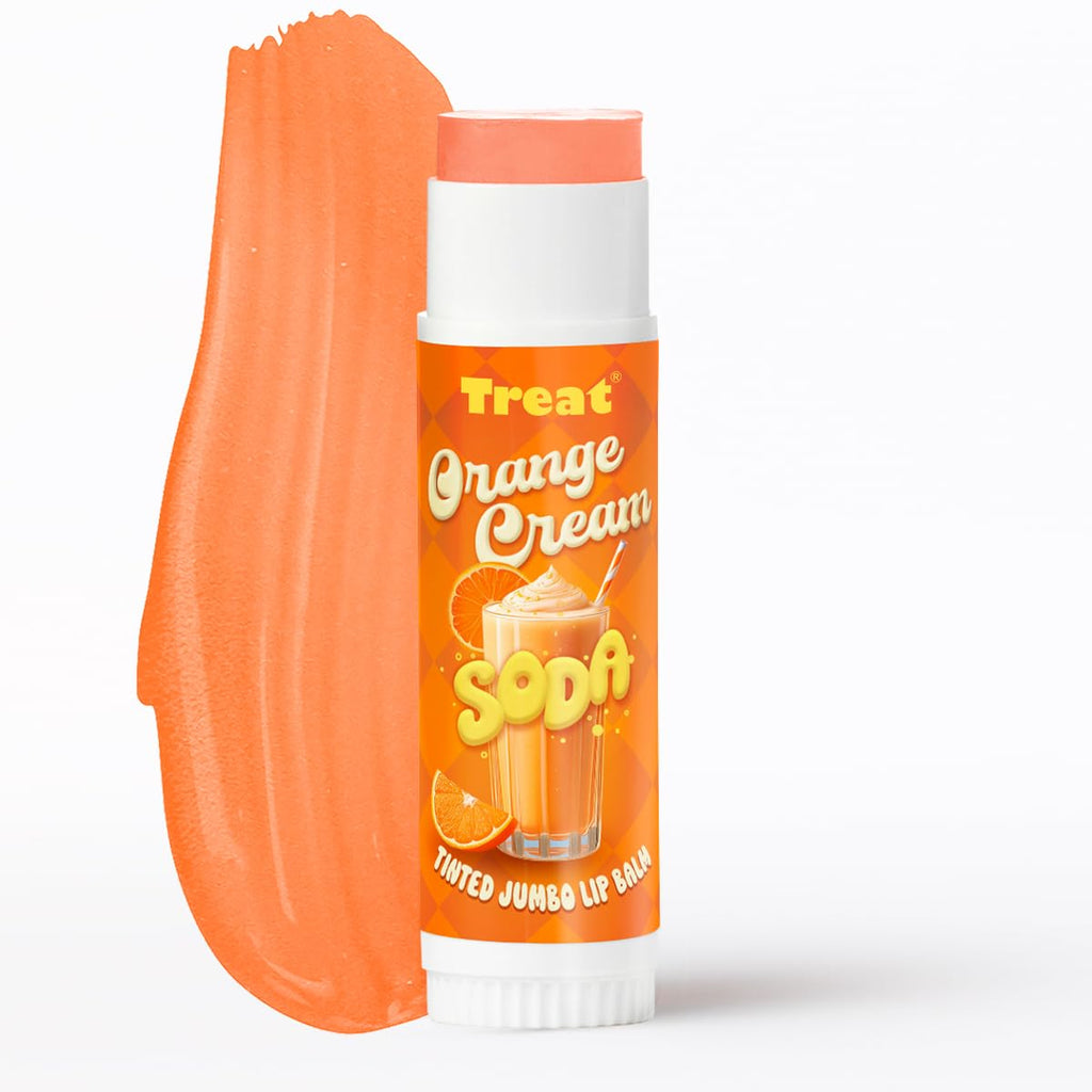 TREAT© JUMBO TINTED LIP BALM (SHIMMERING CREAM SODA WITH AN ORANGE TWIST)