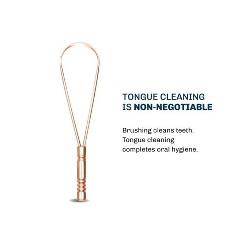 BENTODENT Stainless Steel Tongue Scraper - 2-Pack with Travel Case | Rust-Free Design for Fresh Breath