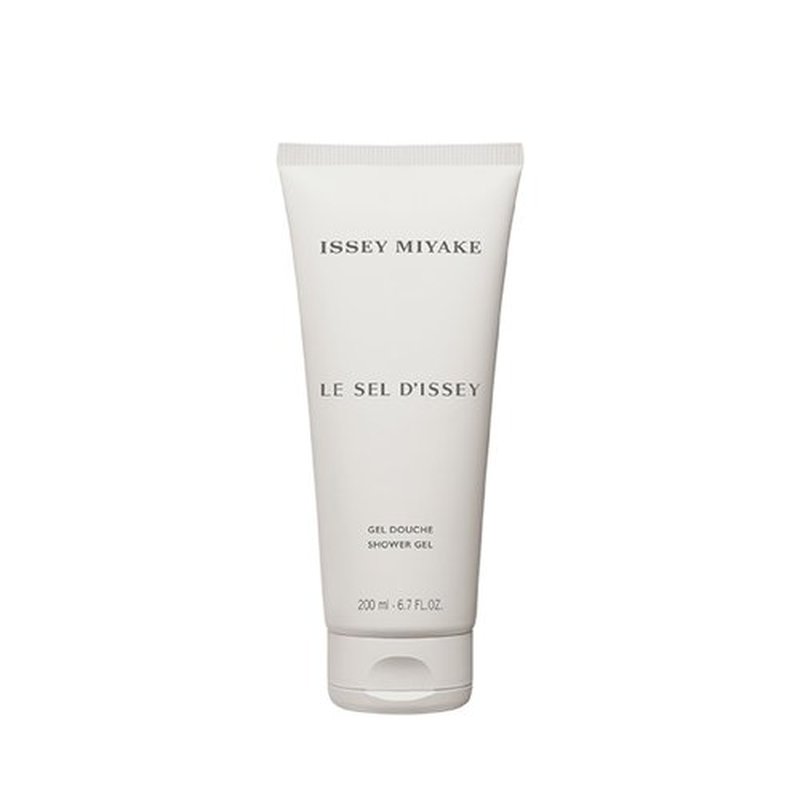 Issey Miyake Le Sel d'Issey Shower Gel - Fresh Woody Marine Shower Gel for Men - With Salt Accord, Marine Seaweed, Ginger & Cedarwood - 6.7 oz