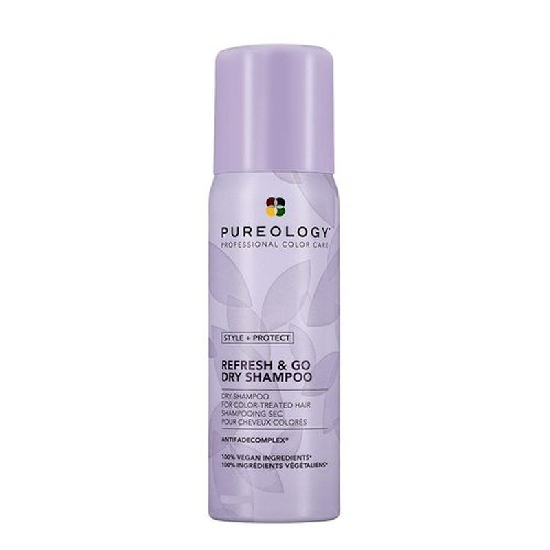 Pureology Style + Protect Refresh & Go Dry Shampoo - Volumizing, Silicone-Free Formula for Oily, Color-Treated Hair