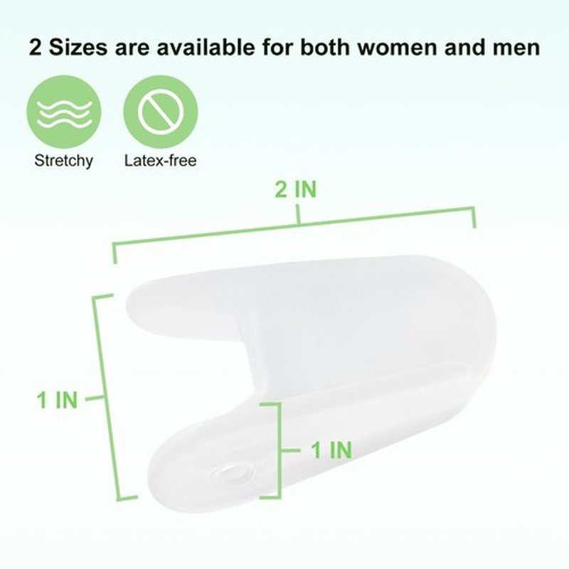 Niupiour Silicone Big Toe Separator for Bunion, 10 Pack- Large Toe Spacer for Women and Men, Flared Design Toe Straightener for Aligning Toes and Correcting Toe, Prevent Blisters, Calluses and Corns
