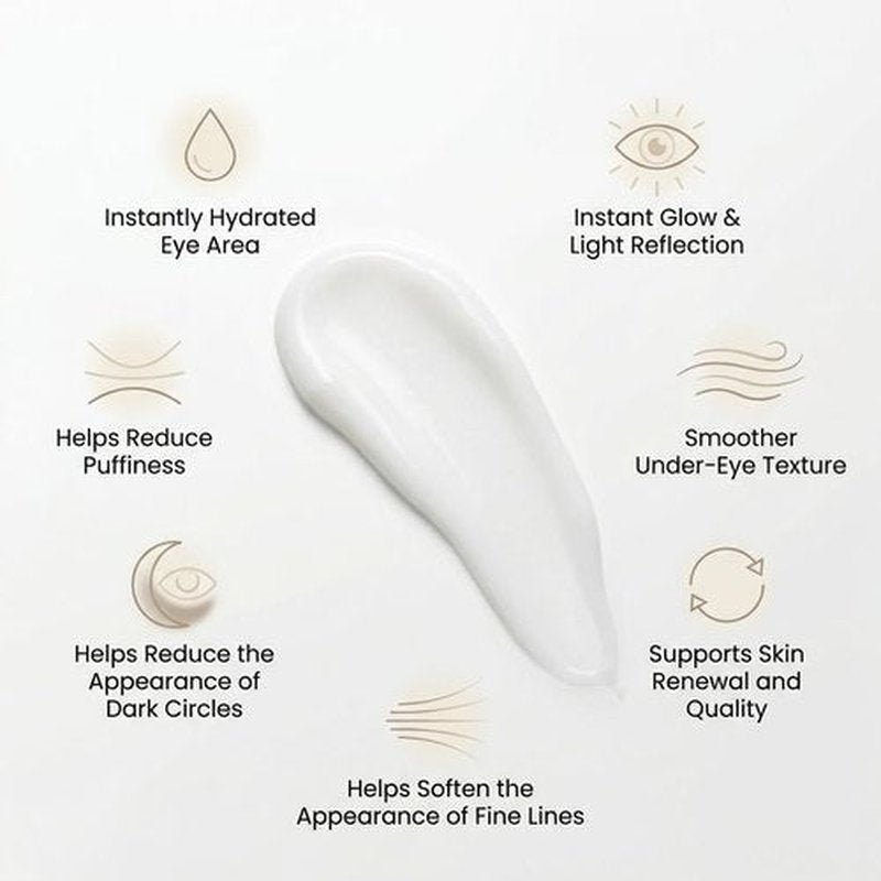 SEACRET Minerals Bio Skin Glow Eye Concentrate, Deeply Hydrating Eye Cream, Reduces the Appearance of Wrinkles and Dark Circles, 0.5 Fl Oz / 15 ml