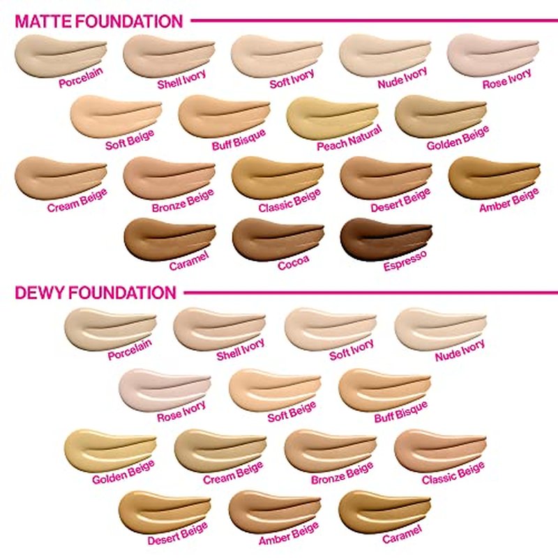 wet n wild Photo Focus Matte Liquid Foundation Peach Natural, Vegan & Cruelty-Free (Pack of 2)